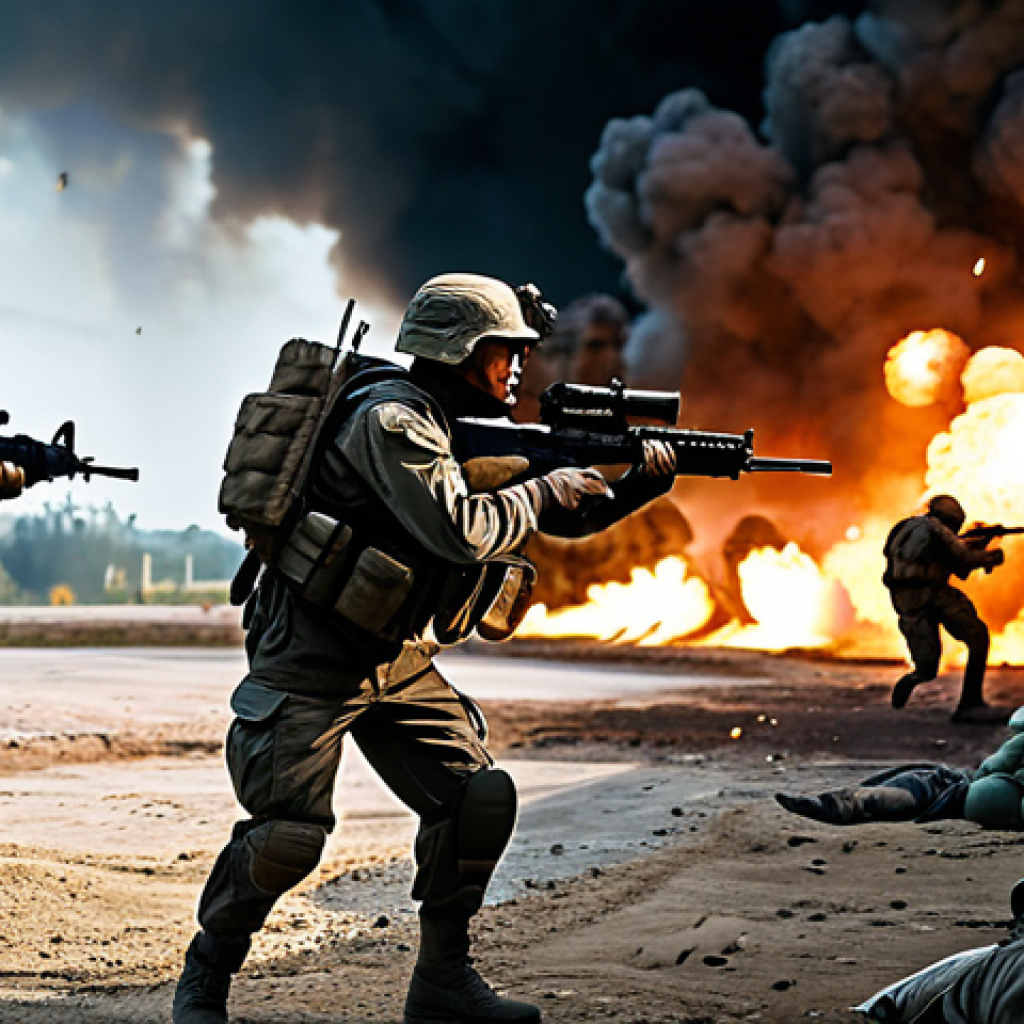 에이지오브제트 고급 병력 사용법 - Elite Troops Defending a Base**

"A fortified military base under attack, elite soldiers in full tac...