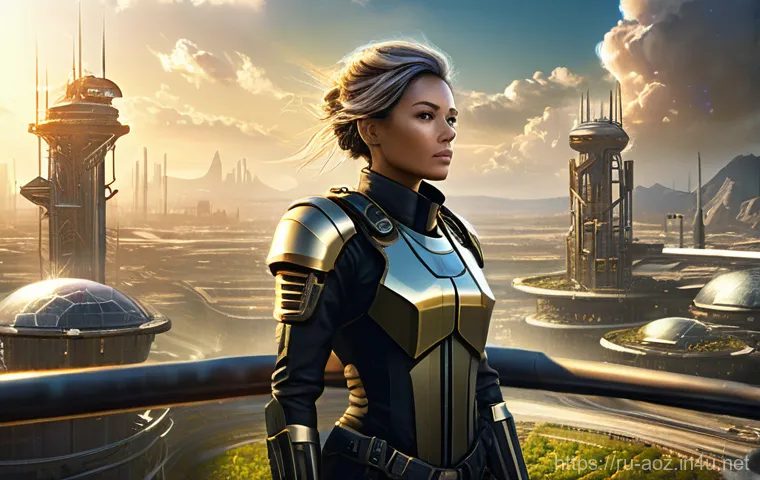 에이지오브제트 VIP 시스템 - **Prompt:** A determined female commander, dressed in a sleek, fully covering futuristic military un...