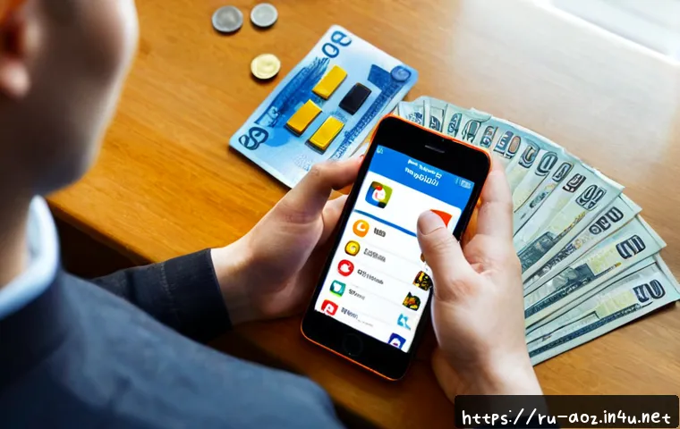 Home 17 에이지오브제트 유료 패키지 가치 분석 - Photorealistic overhead view of a Russian mobile strategy gamer comparing two in-game purchase optio...